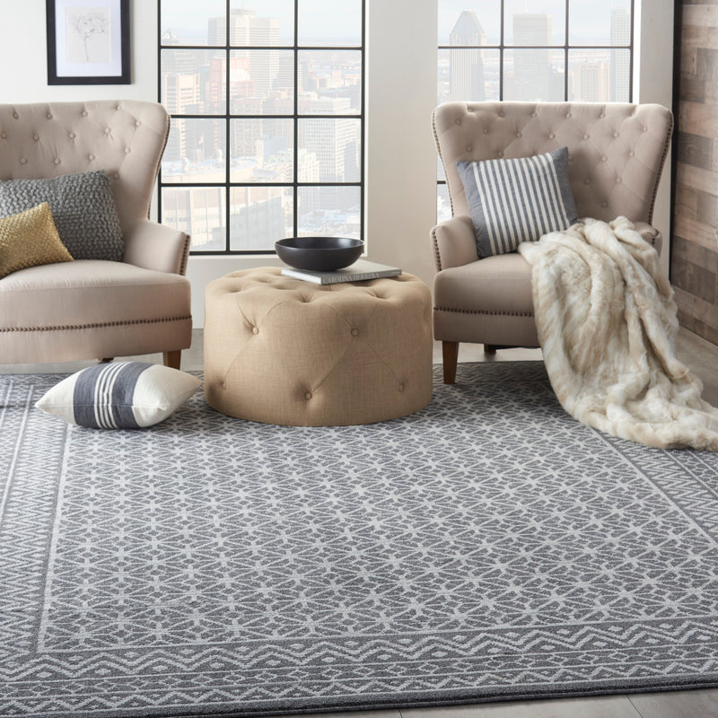 media image for palermo charcoal silver rug by nourison nsn 099446719720 10 262