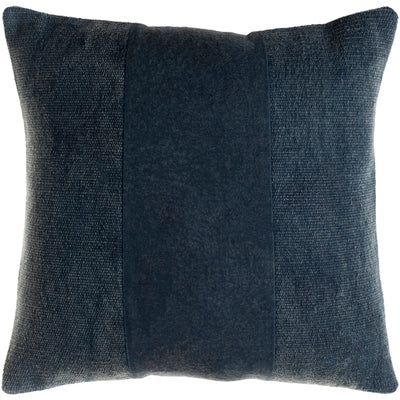 product image for Washed Stripe Cotton Navy Pillow Flatshot Image 38