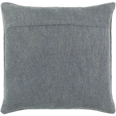 product image for Washed Stripe Cotton Medium Gray Pillow Alternate Image 10 58