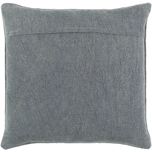 media image for Washed Stripe Cotton Medium Gray Pillow Alternate Image 10 234