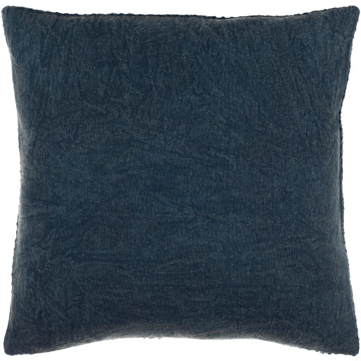 media image for Washed Texture Cotton Navy Pillow Alternate Image 10 245