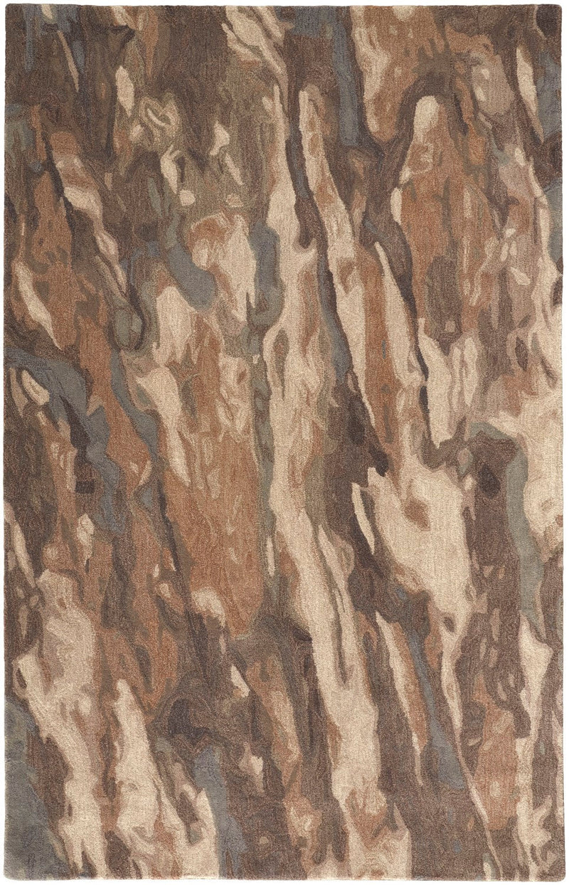 media image for Nakita Hand-Tufted Watercolor Biscuit Tan/Morel Brown Rug 1 214