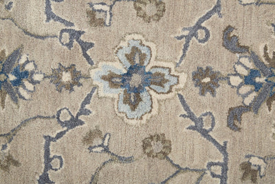 product image for Mattias Hand Tufted Ornamental Warm Gray/Blue Rug 2 28