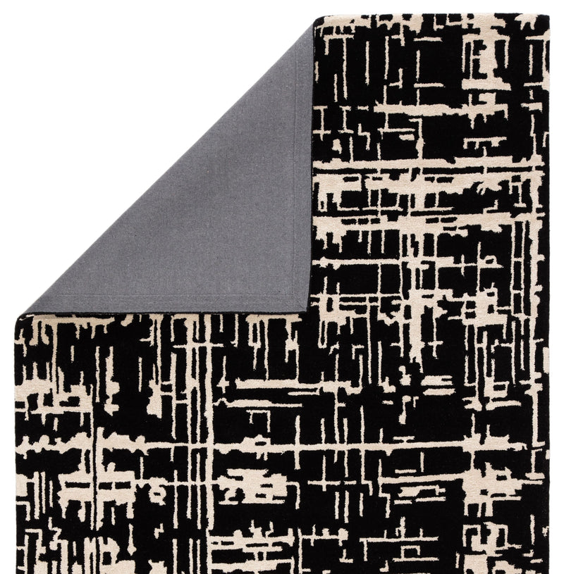 media image for cln16 pals handmade trellis black cream area rug design by jaipur 3 24