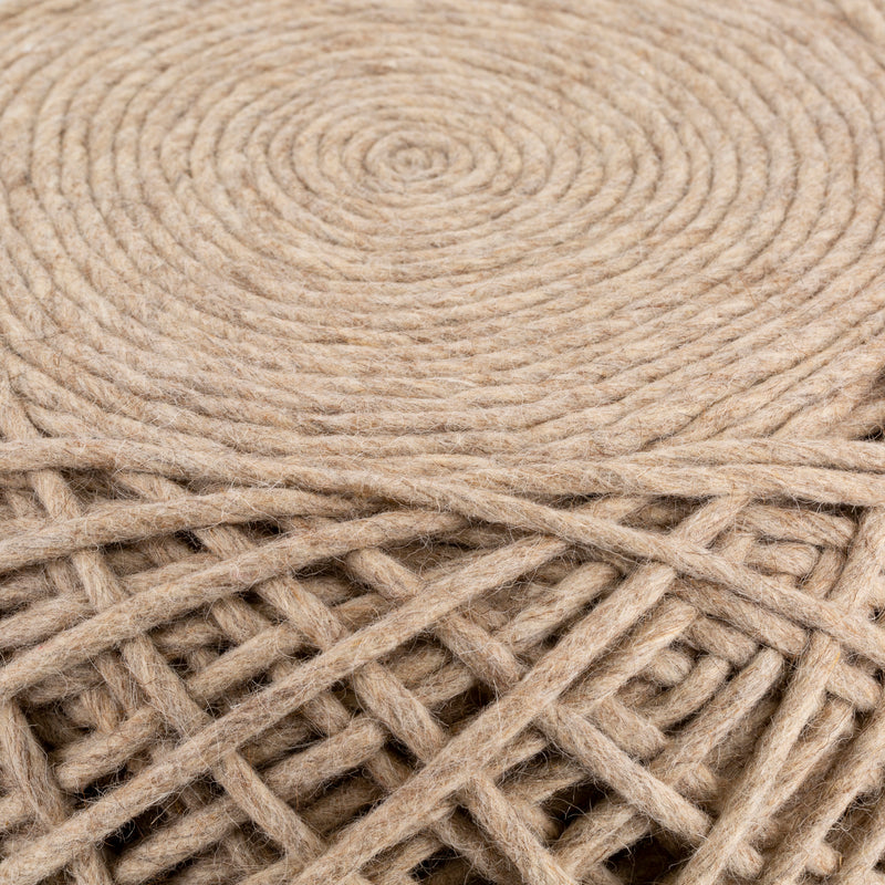 media image for Xena XAPF-002 Hand Woven Pouf in Wheat by Surya 27