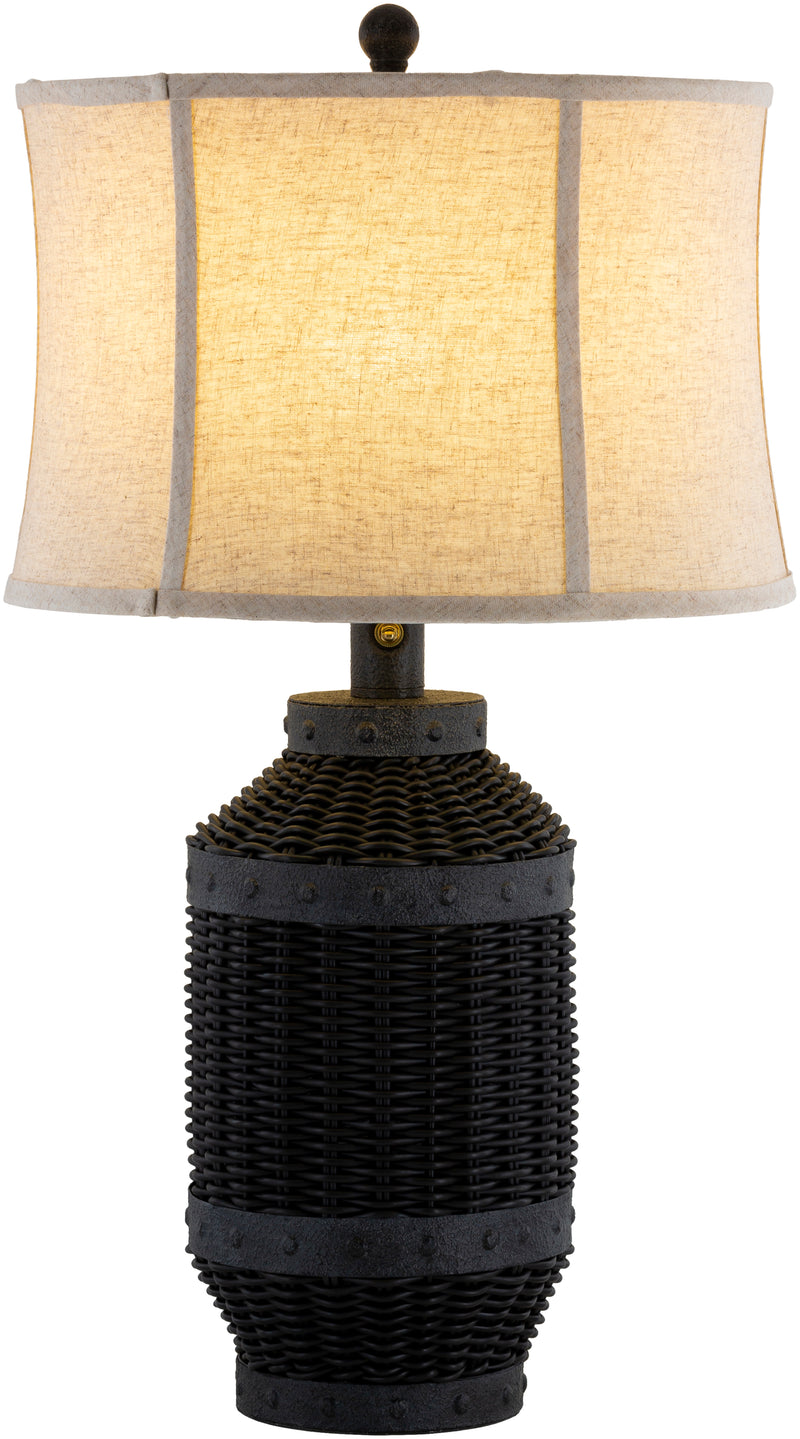 media image for Xavier XAV-001 Table Lamp in Black & Tan by Surya 236