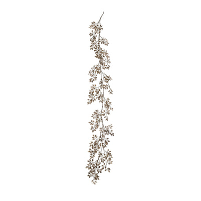 product image for faux leaf garland with glitter 1 41