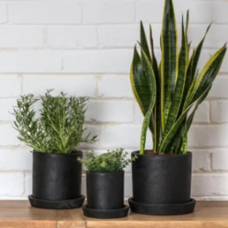 media image for terra planter in coal in various sizes by design by dassie artisan 1 228