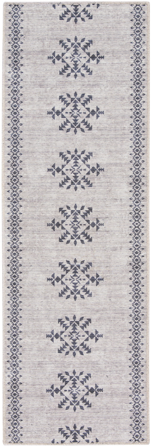 media image for Nicole Curtis Machine Washable Series Ivory Charcoal Scandinavian Rug By Nicole Curtis Nsn 099446163332 2 227