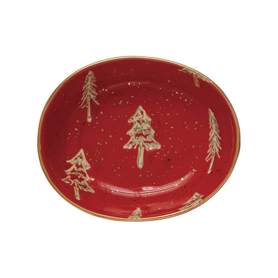 product image for red hand stamped tree bowl with gold electroplatibng 1 93