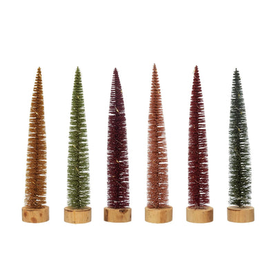 product image of plastic bottle brush trees set of 6 1 523