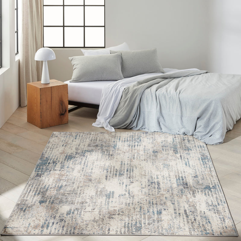 media image for ck022 infinity ivory grey blue rug by nourison 99446079213 redo 4 236