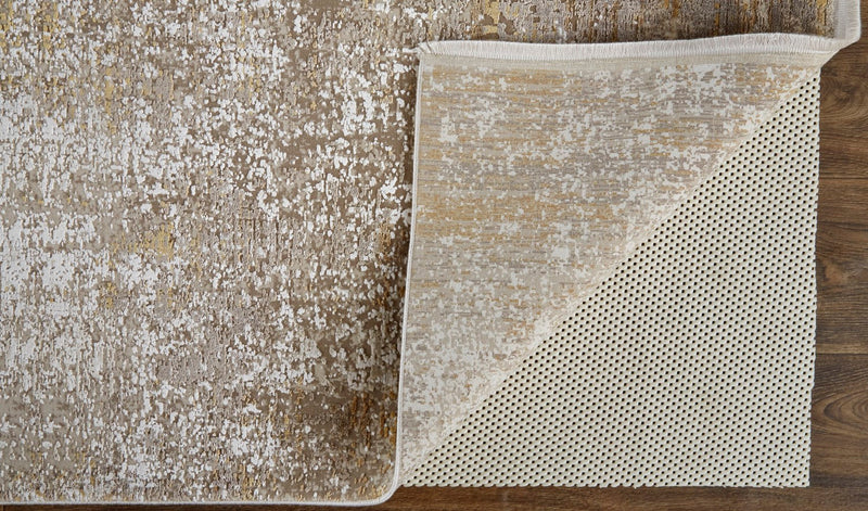 media image for Lindstra Abstract Taupe/Gold/Ivory Rug 5 271