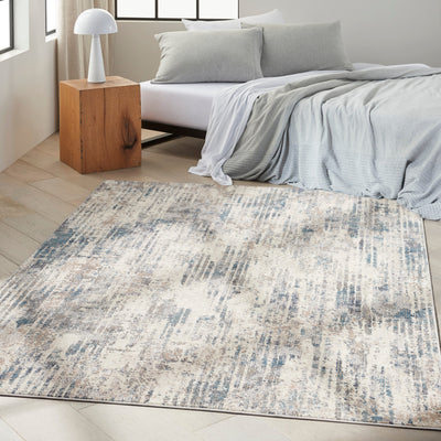 product image for ck022 infinity ivory grey blue rug by nourison 99446079213 redo 7 14
