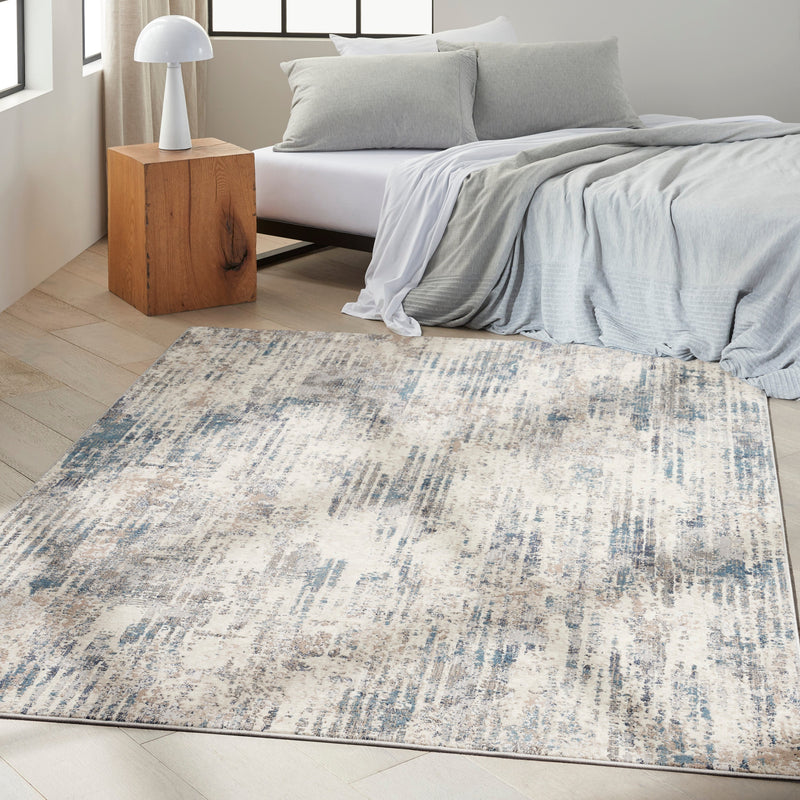 media image for ck022 infinity ivory grey blue rug by nourison 99446079213 redo 7 21