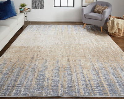 product image for corben abstract tan blue ivory rug news by bd fine lair39g9blubgee7a 8 40