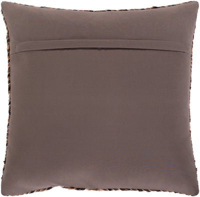 product image for Zander ZND-005 Leather Pillow in Caramel & Dark Brown by Surya 73