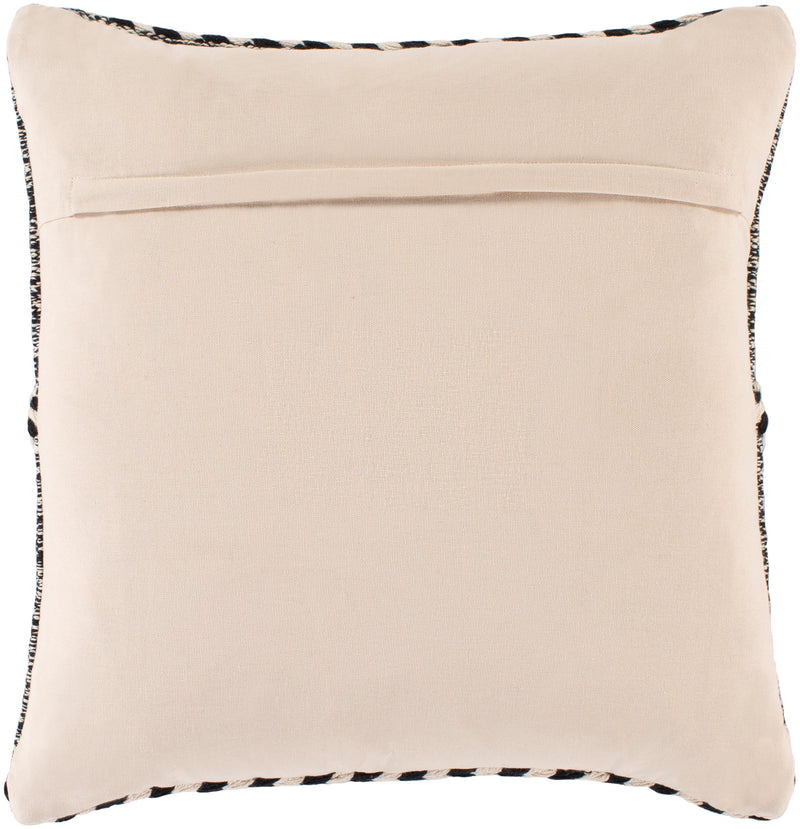 media image for Zanafi ZNF-001 Hand Woven Pillow in Black & Cream by Surya 24
