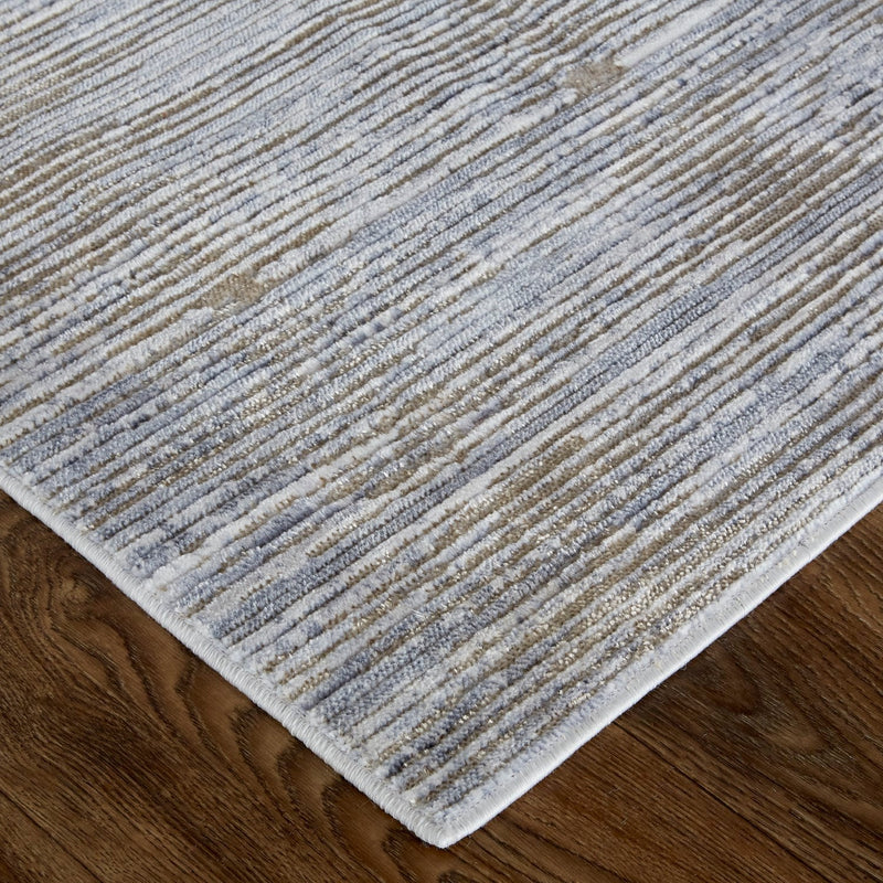 media image for Corben Distressed Gray/Brown//Blue Rug 4 211