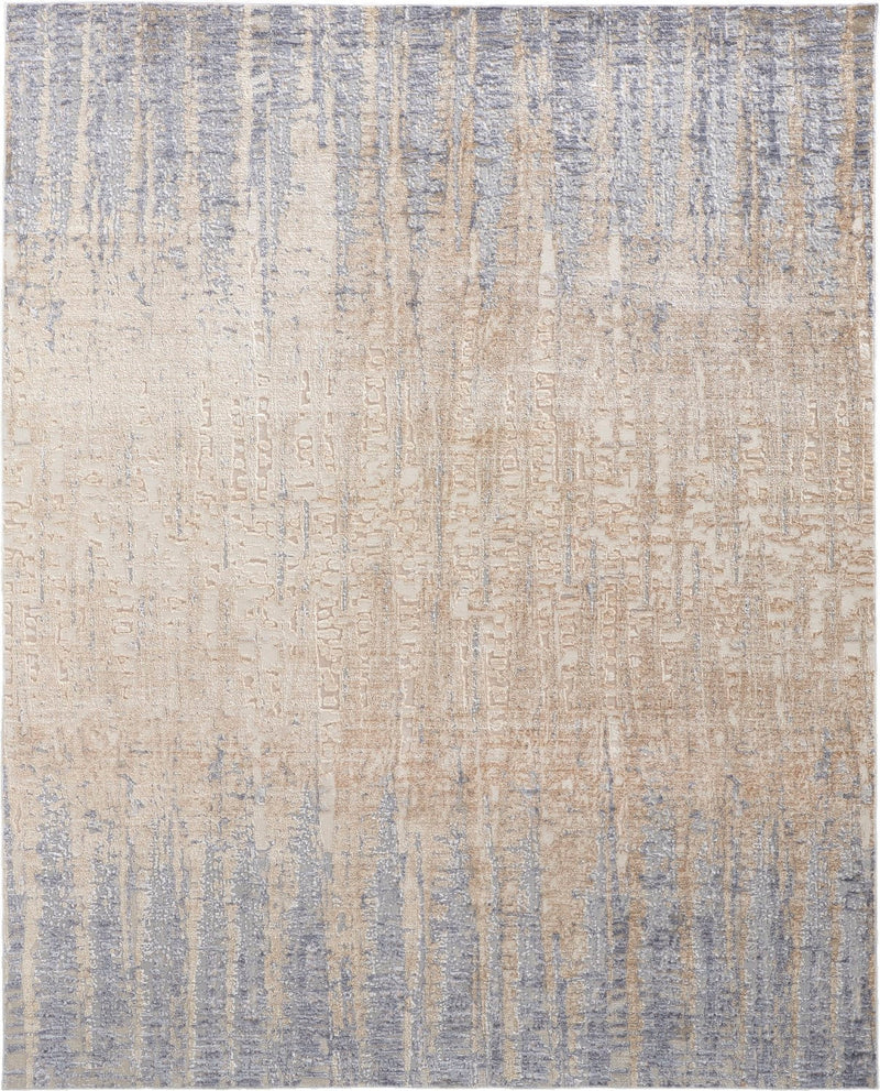 media image for Corben Abstract Tan/Blue/Ivory Rug 1 269